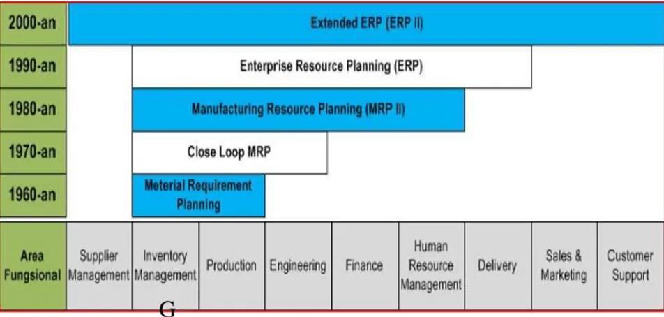 Gambar 2.4 Evolusi Sistem ERP 
