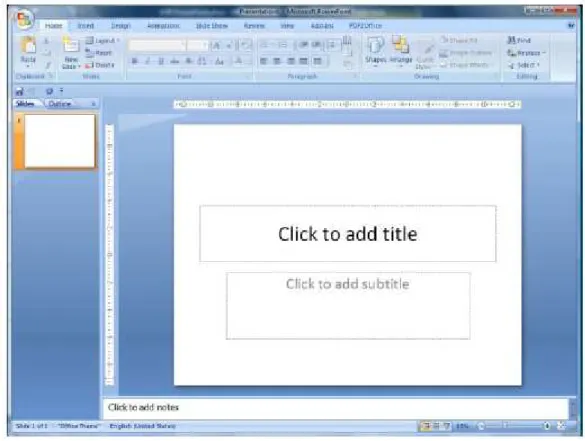 Gambar 4. Slide judul presentasi 