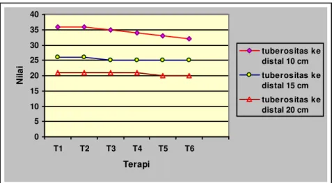 Grafik 4.2 Antropometri tuberositas 