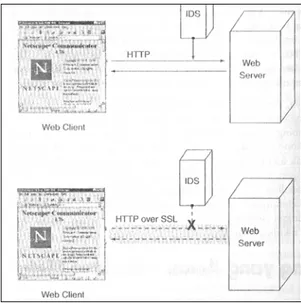 Gambar 11 menggambarkan bagaimana IDS  tidak efektif melawan serangan melalui jalur  SSL