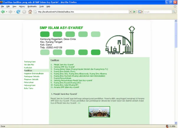 Gambar 3.10 Output fasilitas.htm 