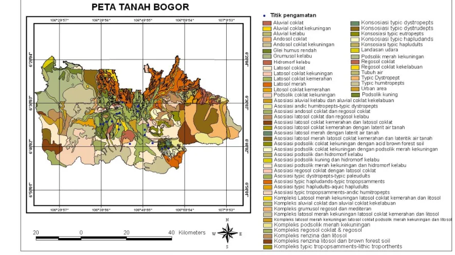 Gambar 4. Peta tanah Bogor 