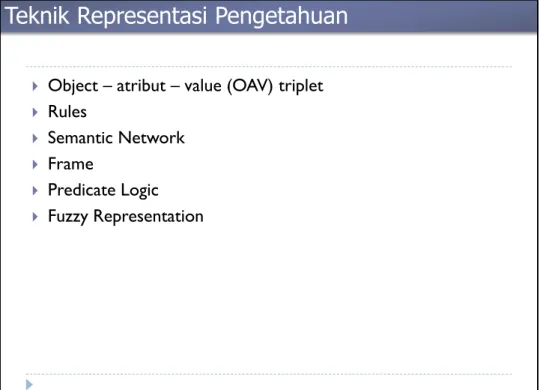 Fig 1. objek – atribut – value (durkin, 1994) 