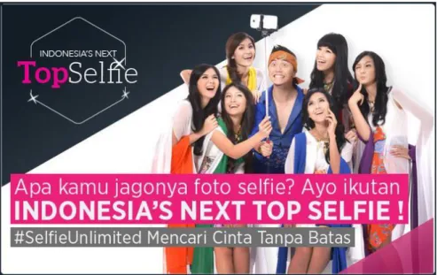 Gambar 4.10 Foto Event Indonesia Next Top Selfie  Sumber : xl.co.id/selfunlimited, 2014 