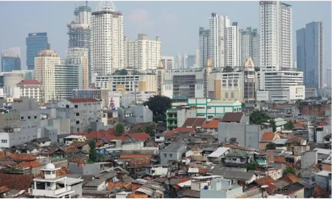 Gambar 1. Pemukiman Padat dan Jarang Penduduk 