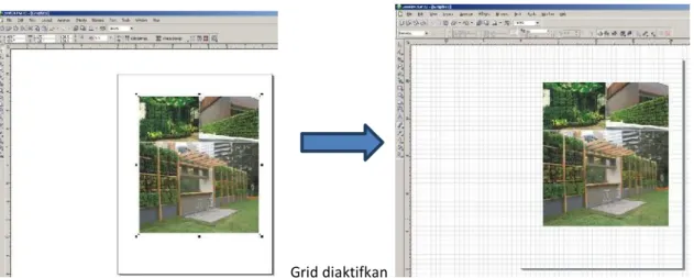 Gambar 2.33 Grid muncul pada lembar kerja