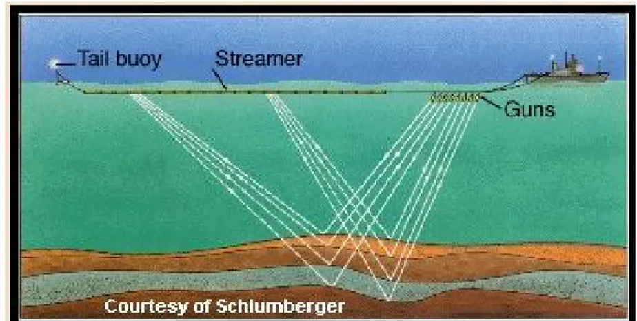 Gambar 1. Seismik Laut (http://www.geomore.com/seismic.html)