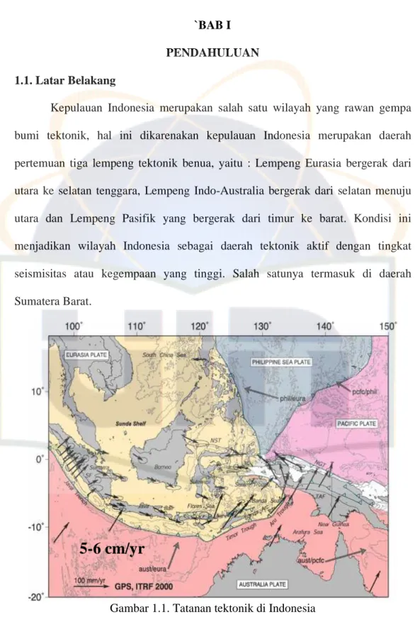 Gambar 1.1. Tatanan tektonik di Indonesia 