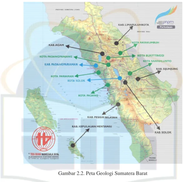 Gambar 2.2. Peta Geologi Sumatera Barat