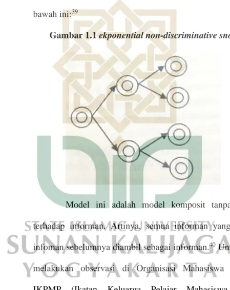 Gambar 1.1 ekponential non-discriminative snowball modle. 