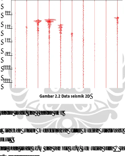 Gambar 2.2 Data seismik 2D