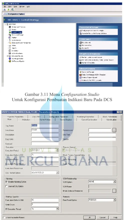 Gambar 3.11 Menu Configuration Studio 