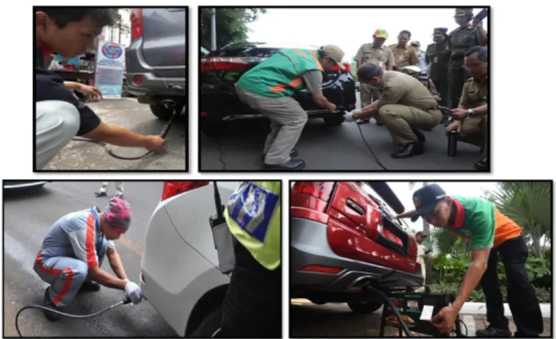 Gambar 1. Wajib uji emisi kendaraan bermotor di wilayah DKI Jakarta 
