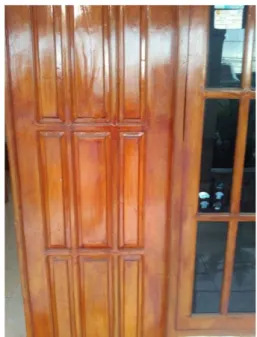 Gambar 4.4 Pintu yang terbuat dari kayu jati  2.  Konsep CPPB 