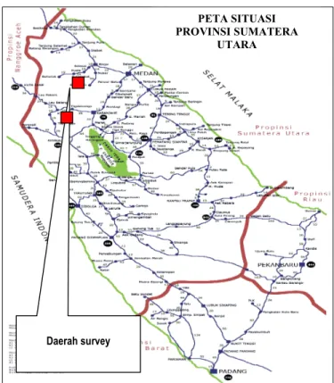 Gambar 1.4  Peta situasi Provinsi Sumatera Utara  