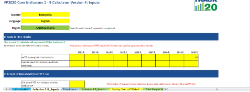 Gambar 2.7 Core Indicator Calculator 1-9  Track20 (CIC/Kalkulator  Indikator Inti) 