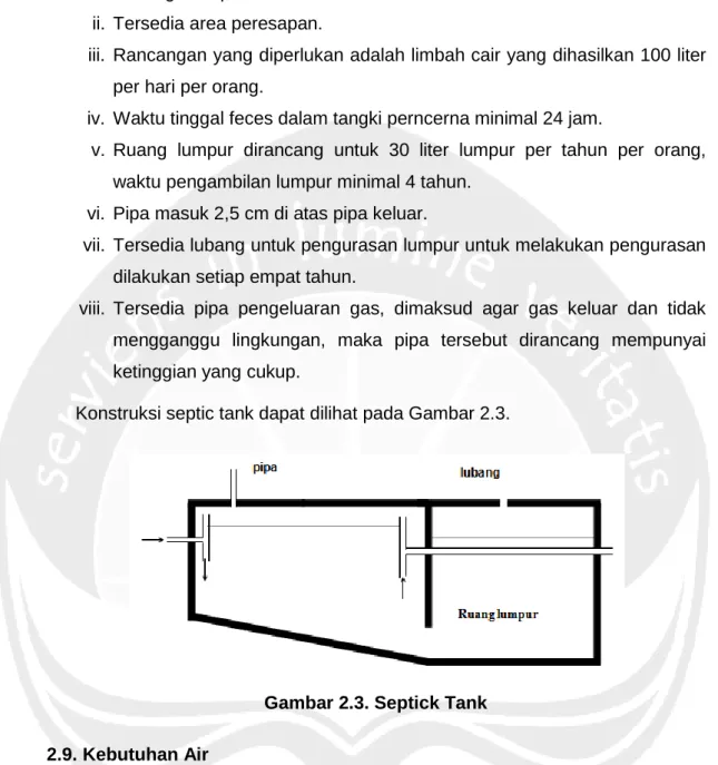 Gambar 2.3. Septick Tank 