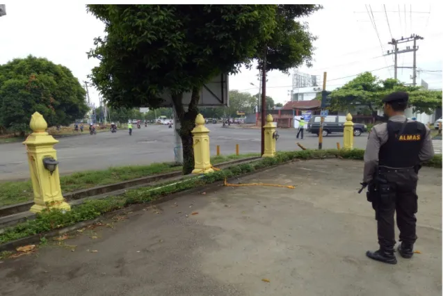 Foto 3. Melaksanakan patrol di kawasan dekat perumahan pejabat polda Bengkulu