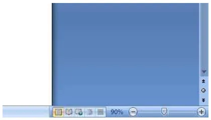 Gambar 1.4 Tampilan tombol View pada Word 2007 