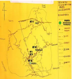 Gambar 2.1 Peta Desa Dirung Bakung. 