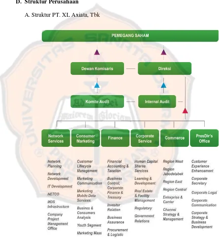 Gambar IV.2 struktur perusahaan 