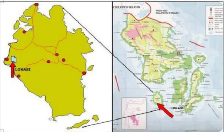 Gambar 1.1. Peta Kesampaian Lokasi PT. Timah Investasi Mineral.