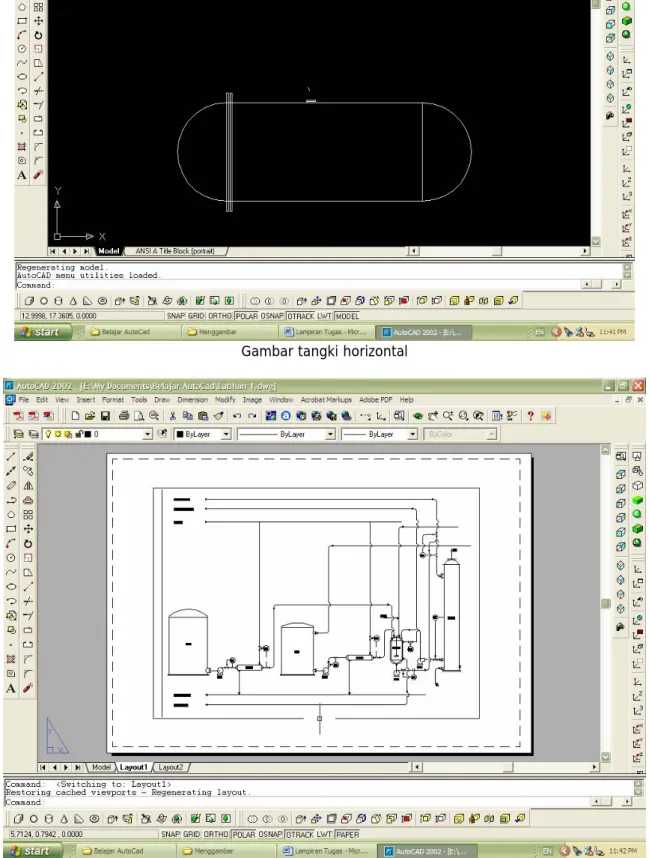 Gambar tangki horizontal 