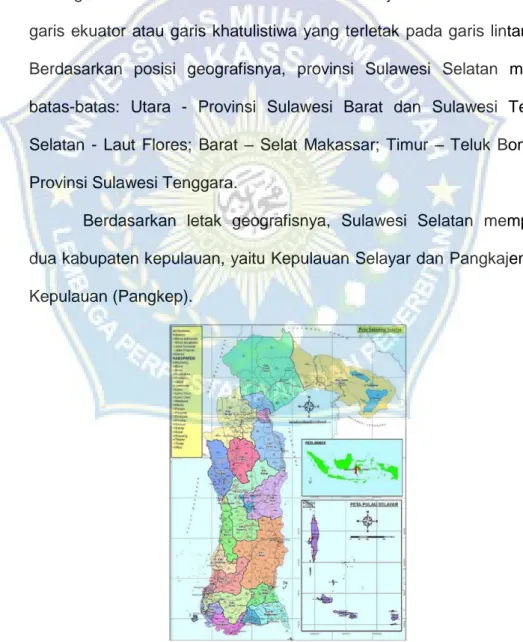 Gambar 4.1 Peta Provinsi Sulawesi Selatan 