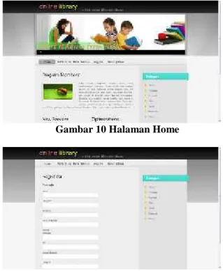 Gambar 10 Halaman Home
