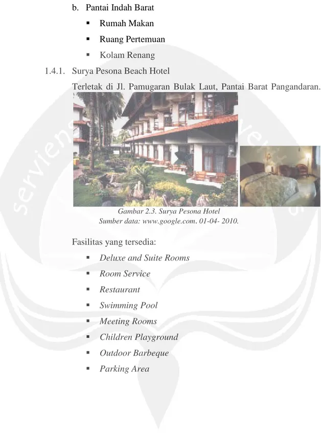 Gambar 2.3. Surya Pesona Hotel Sumber data: www.google.com . 01-04- 2010.