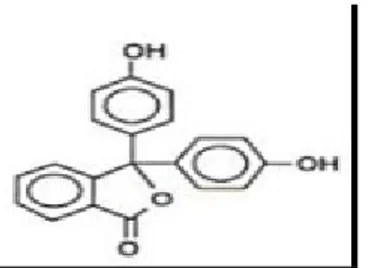 Gambar 2.5 Struktur Kimia Fenolftalein (Watson, 2007)