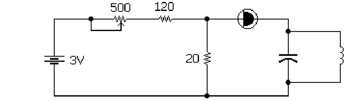 Şekil 3.20 - Tünel diyot osilatörü 