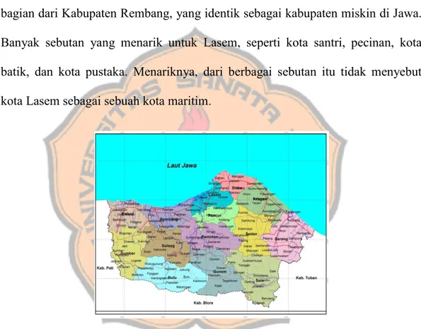 GAMBAR I.1 Peta Administrasi Provinsi Jawa Tengah 