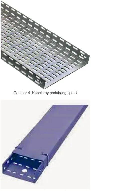 Gambar 5. Kabel tray berlubang tipe C dengan penutup