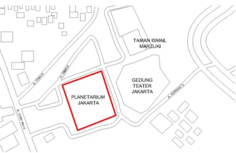 Gambar 2.7: lokasi Planetarium &amp; Observatorium Jakarta  Sumber : http://planetariumjkt.com/index.php/profile/peta-lokasi.html 