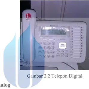 Gambar 2.2 Telepon Digital  B.  Telepon Analog 