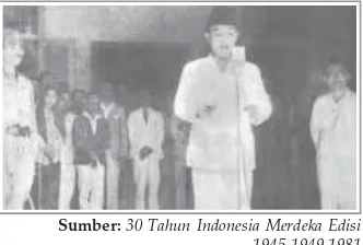 Gambar 2.8 1945-1949,1981Proklamasi KemerdekaanIndonesia sebagai pengaruh PD II terhadapperjuangan bangsa Indonesia.