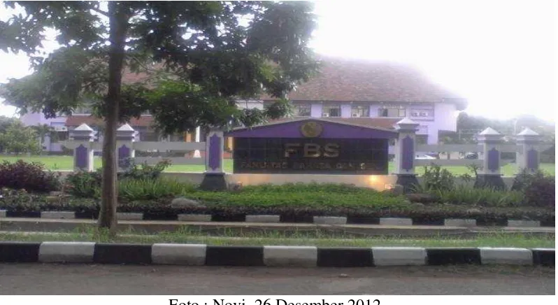 Gambar 1Foto : Novi, 26 Desember 2012 : Gedung Dekanat Fakultas Bahasa dan Seni Universitas Negeri Semarang