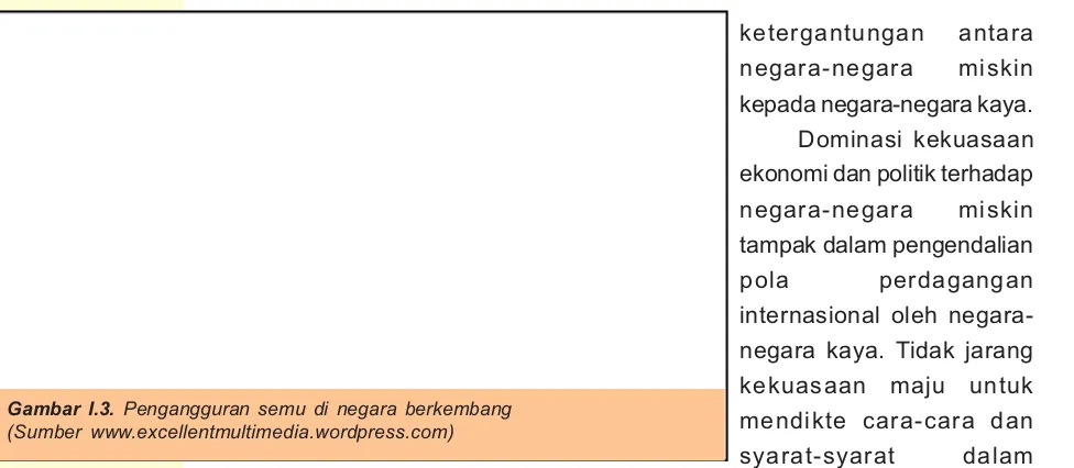 Gambar I.3. Pengangguran semu di negara berkembang(Sumber www.excellentmultimedia.wordpress.com)