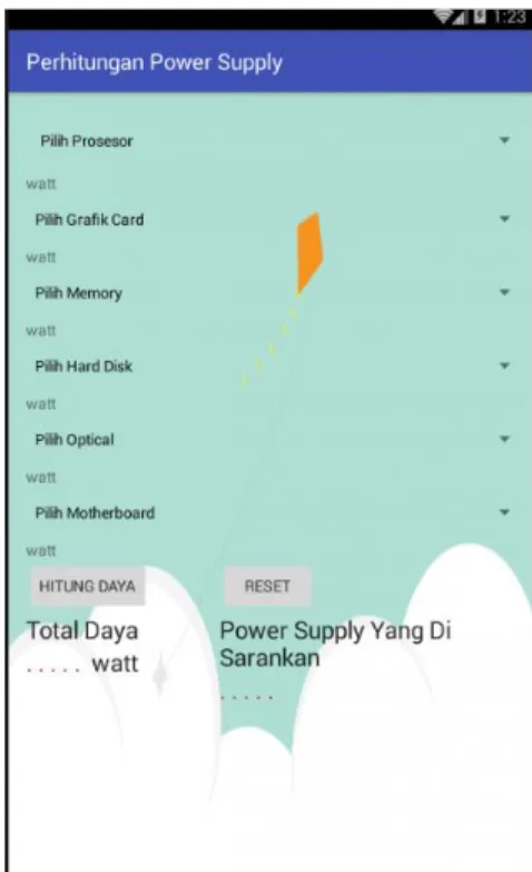 Gambar 4.2 Menu Utama 