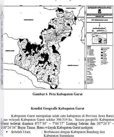 Gambar 6  Peta Kabupaten Garut 