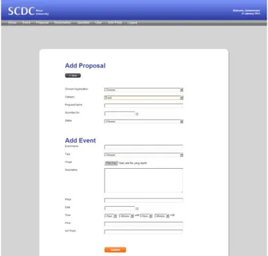 Gambar 4.44 Halaman Add Proposal - Event 
