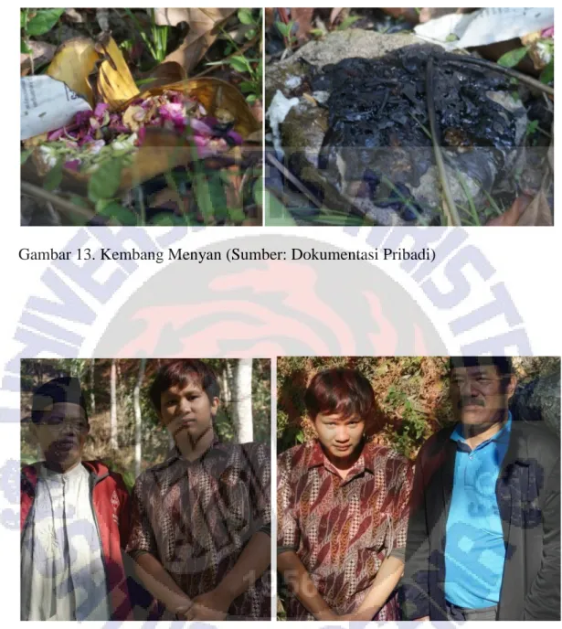 Gambar 14. Peneliti bersama Sekertaris Desa Hery Soeharno (jaket merah) dan  Kepala Desa Edi Suprapto (jaket hitam)