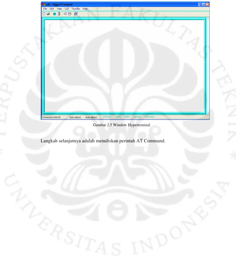 Gambar 2.5 Window Hyperteminal 