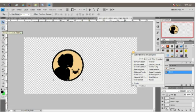 Gambar 4.1 Tampilan Editing Logo Aplikasi Kuliner Jogja 