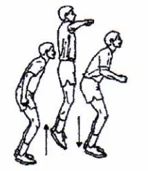 Gambar 2.3. Latihan Pliometrik Vertical Jump Sumber: Johansyah Lubis, 2009: 5 