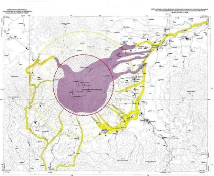 Gambar III.2. Peta Daerah Bahaya Erupsi Gunung Papandayan 