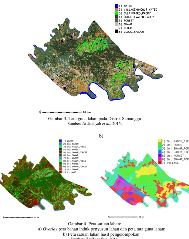 Gambar 3. Tata guna lahan pada Distrik Semangga   Sumber: Ardiansyah et al., 2015. 