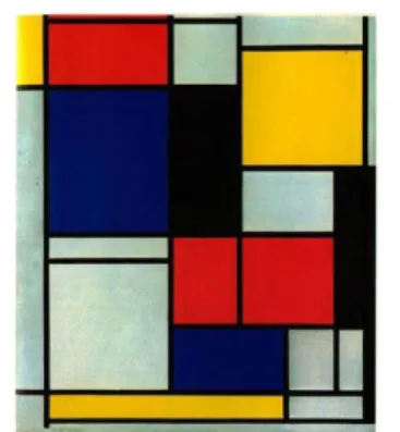 Gambar 2.10. Lay Out Mondrian  Sumber: “Mondrian” (2000)  Abad ke-20 