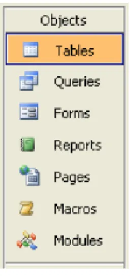 Gambar 2.1  Komponen utama MS.SQL  Komponen Fungsi: 